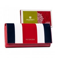 Портмоне Peterson PTN PL-411 MULTI - червено