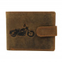 Портмоне Nordee L895-BIKE - кафяво