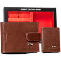 Подаръчен комплект Peterson PTN SET3-N78L-VT BROWN - кафяво