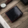 Портмоне Peterson PTN N78-VT - черно + червено