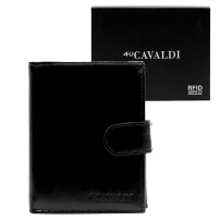 Портмоне Cavaldi 0001L-P-BS RFID - черно