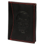 Портмоне Money Kepper CDD 5601 SKULL - черно + червено