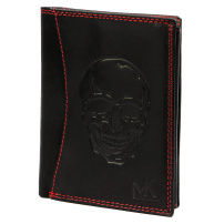 Портмоне Money Kepper CDD 5601 SKULL - черно + червено
