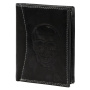 Портмоне Money Kepper CDD 5601 SKULL - черно + червено