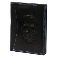Портмоне Money Kepper CDD 5601 SKULL - черен + син