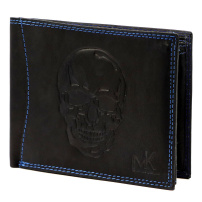 Портмоне Money Kepper CDD 5600 SKULL - черен + син