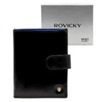 Портмоне Rovicky N4L-RVT-2 RFID - черен + син