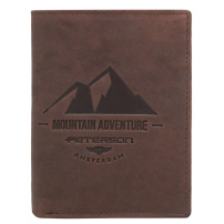 Портмоне Peterson PTN N4-BE-MOUNTAIN - тъмнокафяво